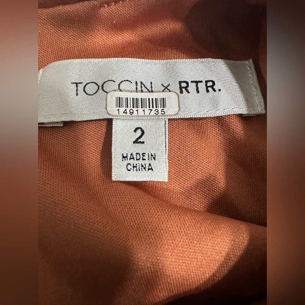 Toccin X $795 Designer Sequined Brown Mini Dress Cocktail Party Size 2 - Picture 8 of 9